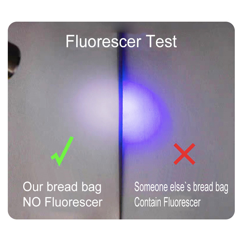 Small White Paper and Clear Window Bread Flat Bottom Pouch with Tin Tie