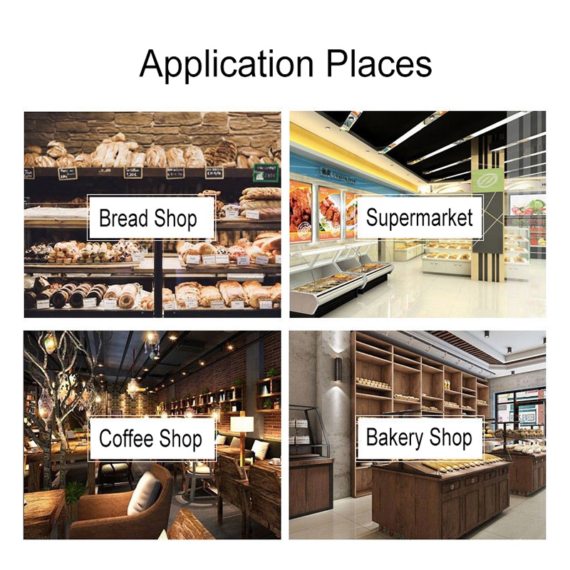 Small White Paper and Clear Window Bread Flat Bottom Pouch with Tin Tie