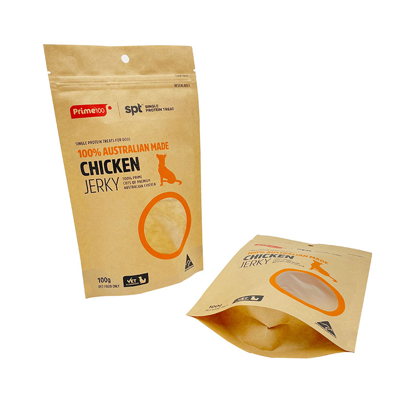 100g Capacity Stand Up Pouch with Window and Zipper