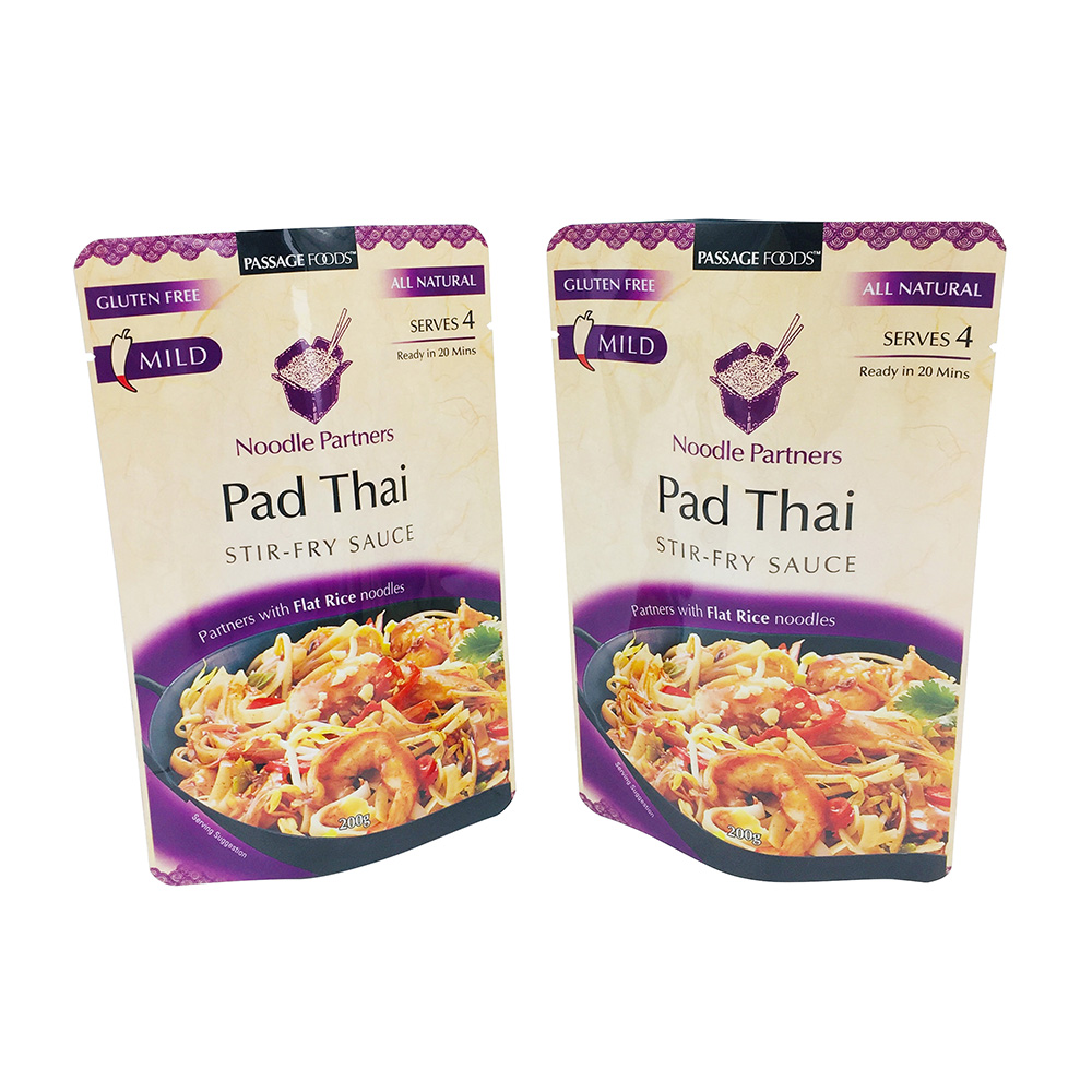 Stand Up Hot Fill Aluminum Foil Packaging Pouch