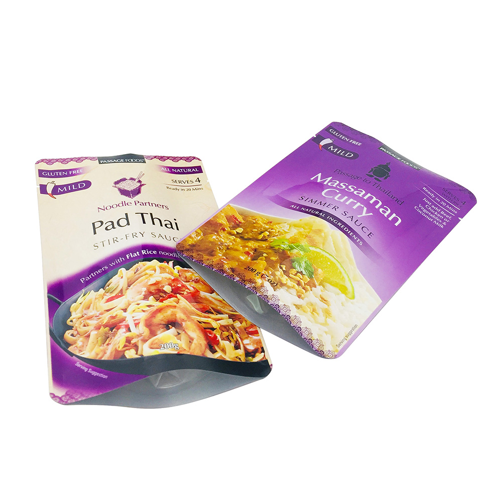 Stand Up Hot Fill Aluminum Foil Packaging Pouch