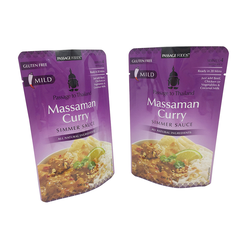 Stand Up Hot Fill Aluminum Foil Packaging Pouch