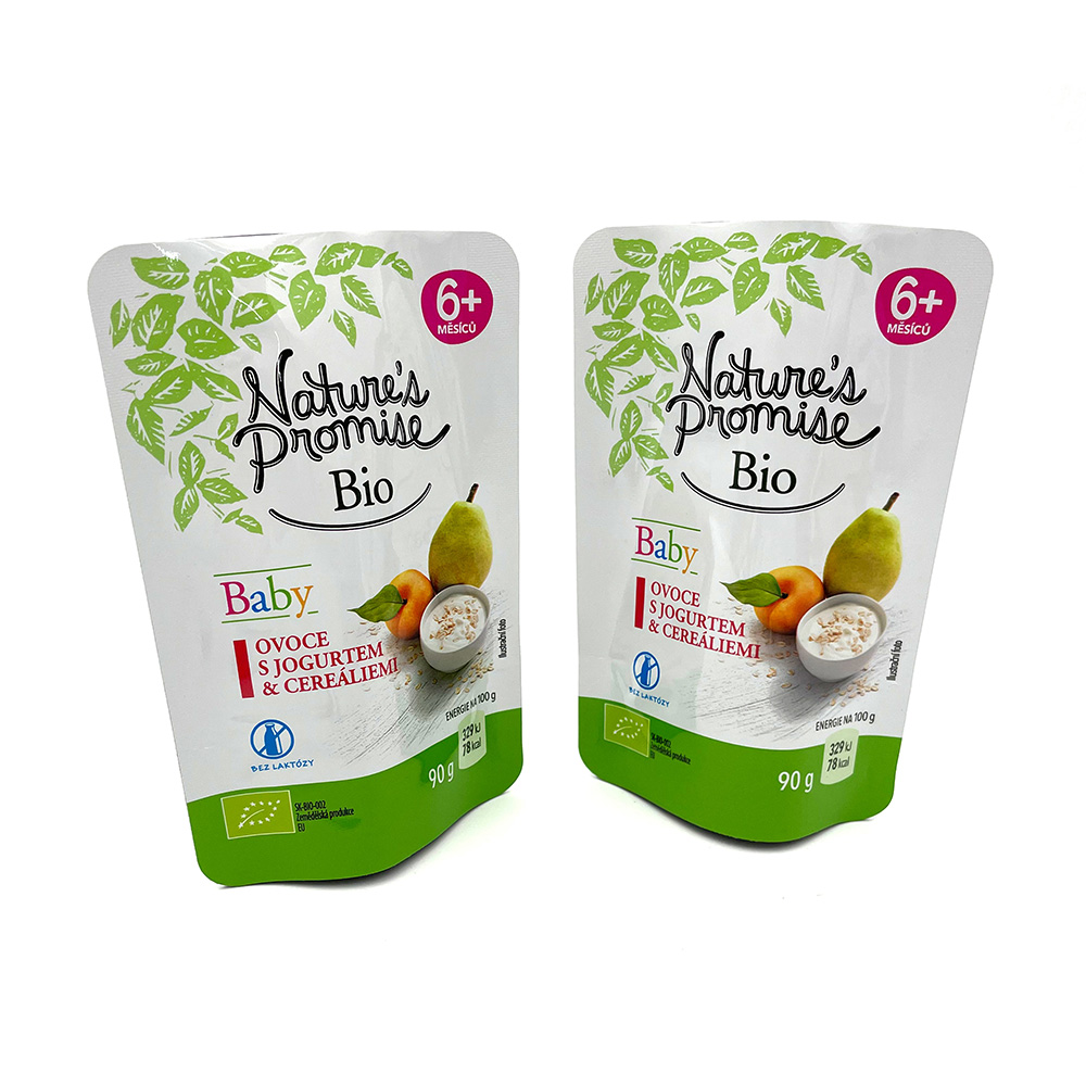 Food Safety Organic Baby Food Packaging Bag with Spout
