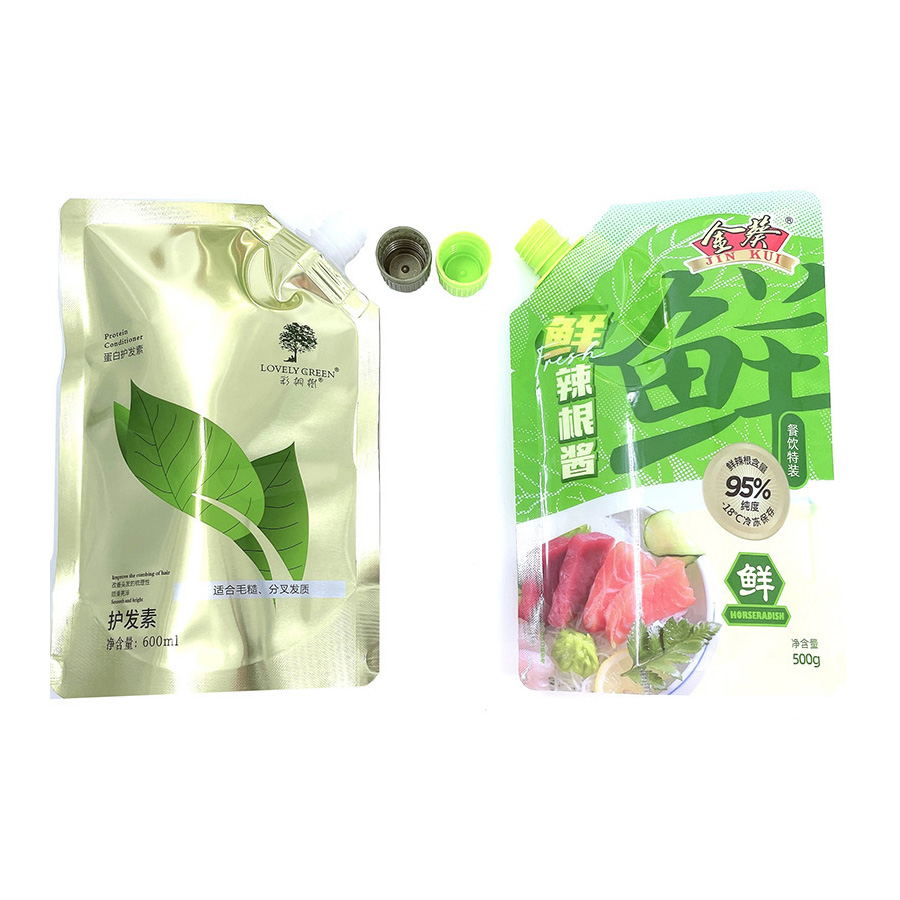 Plastic Packaging Bags Spout Pouch for Detergent