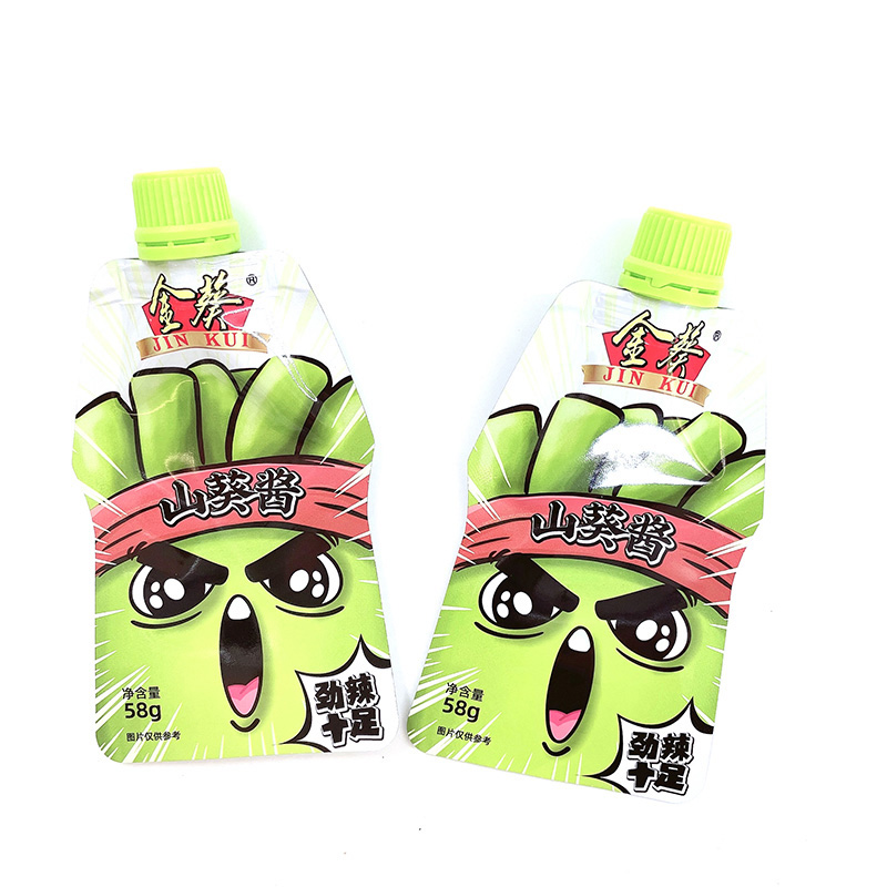 58g Wasabi Sauce Self-Supporting Nozzle Bag