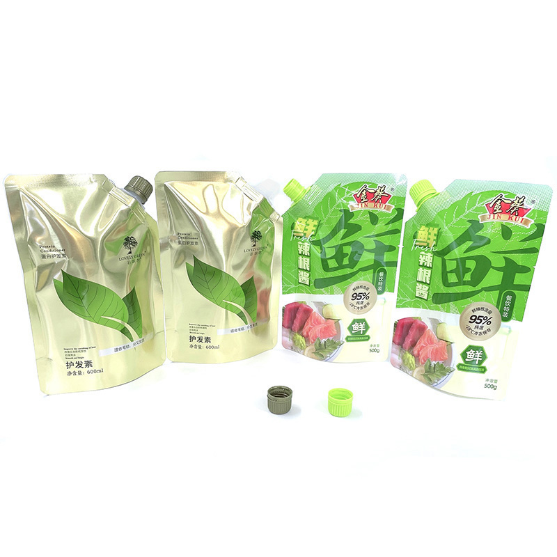 Plastic Packaging Sauce Pouch with Spout