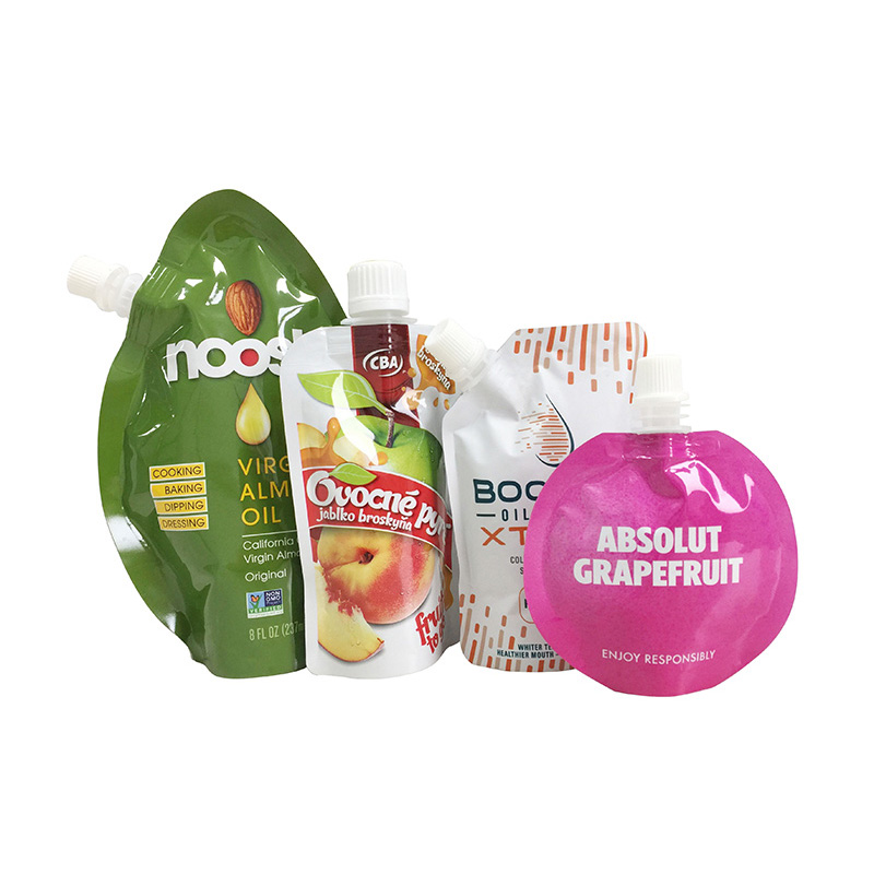 Custom Stand Up Spout Pouch for Juice Baby Food Packaging