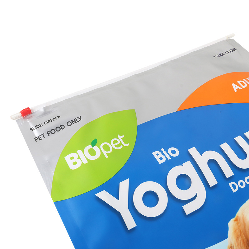 13.5kg Slider Zipper Packaging Pet Food Bags