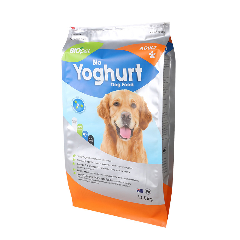 13.5kg Slider Zipper Packaging Pet Food Bags
