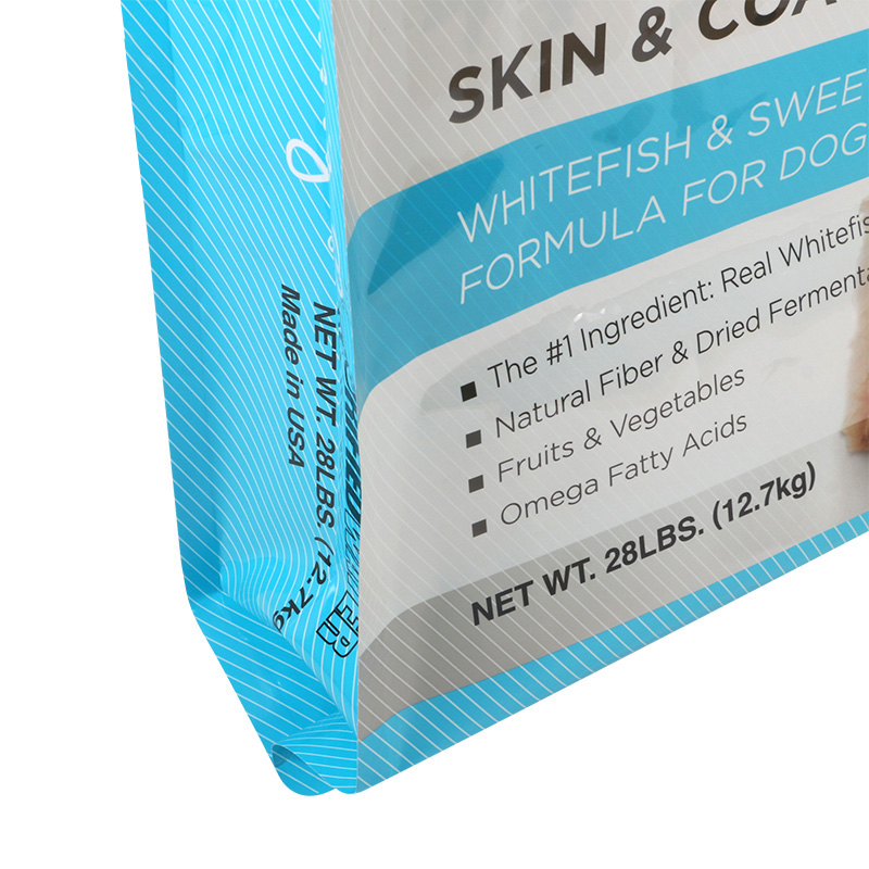 Pet Food Packaging Large Bag Quad Seal Pouch