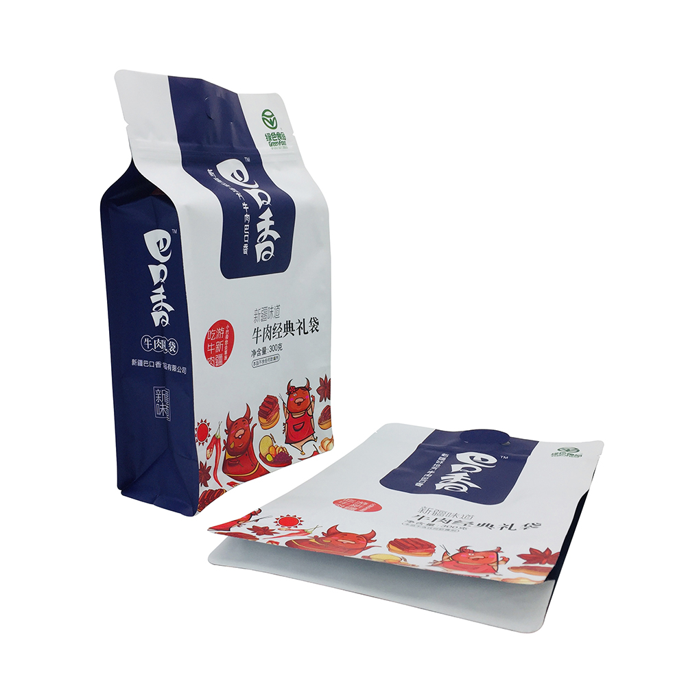 Zipper Flat Bottom Stand-up Pouch for Snacks