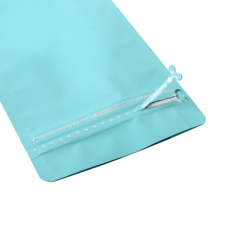 Custom Print Aluminum Foil Flat Bottom Pouch with Zipper