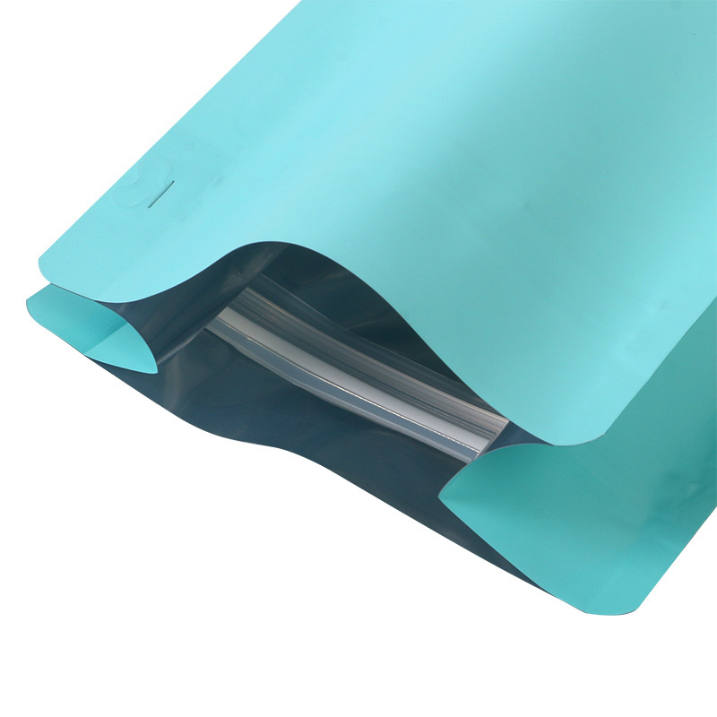 Custom Print Aluminum Foil Flat Bottom Pouch with Zipper