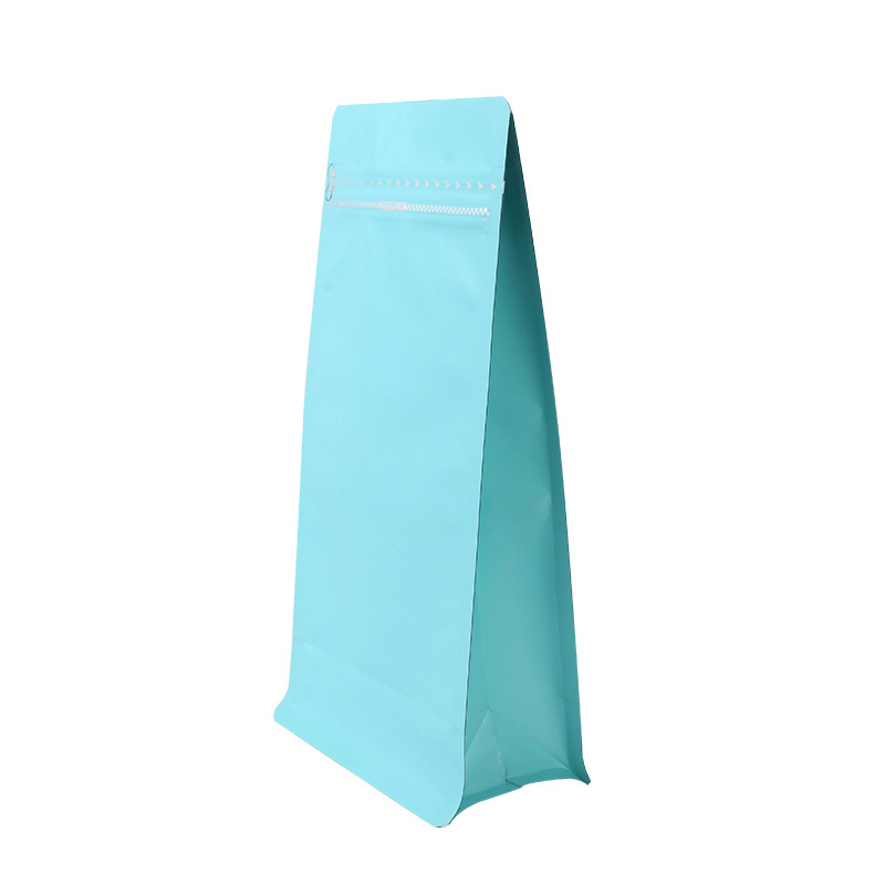Custom Print Aluminum Foil Flat Bottom Pouch with Zipper