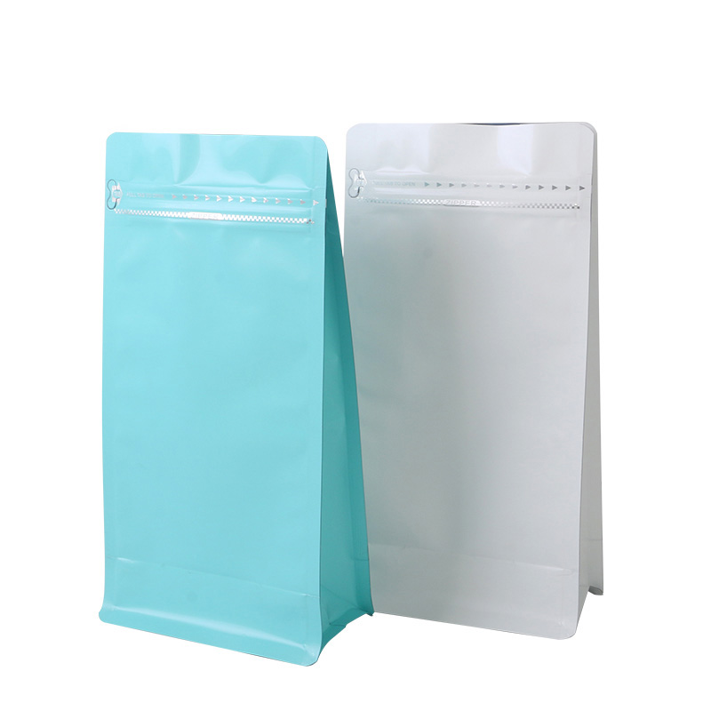 Custom Print Aluminum Foil Flat Bottom Pouch with Zipper