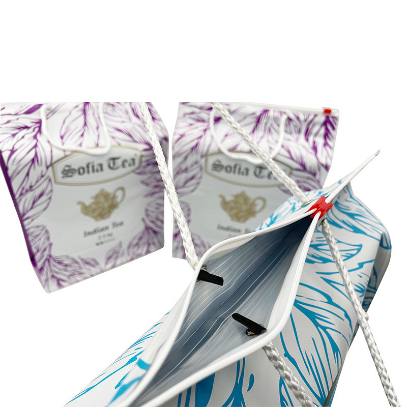Zipper Flat Bottom Stand Up Pouch with Handle