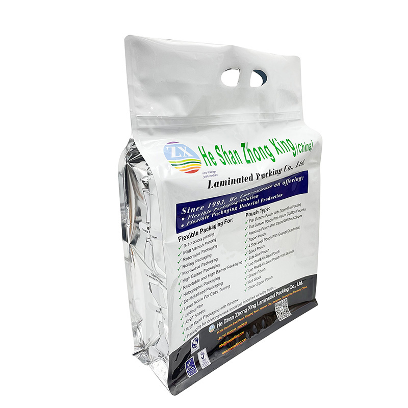 Customized Composite Flat Bottom Aluminum Foil Zipper Pouch