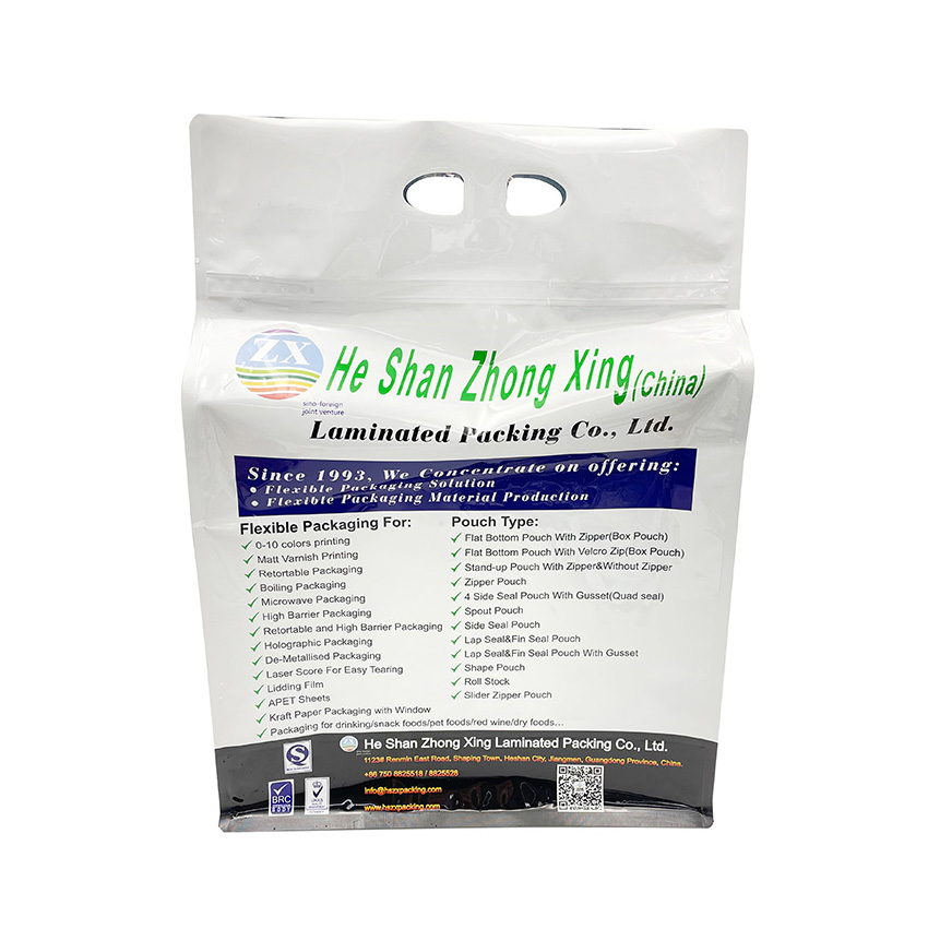 Customized Composite Flat Bottom Aluminum Foil Zipper Pouch