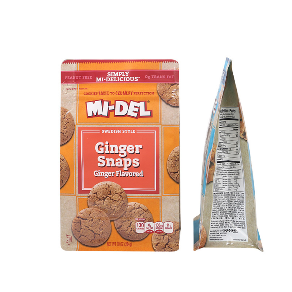 Side Gusset Stand Up Cookies Packaging Pouch