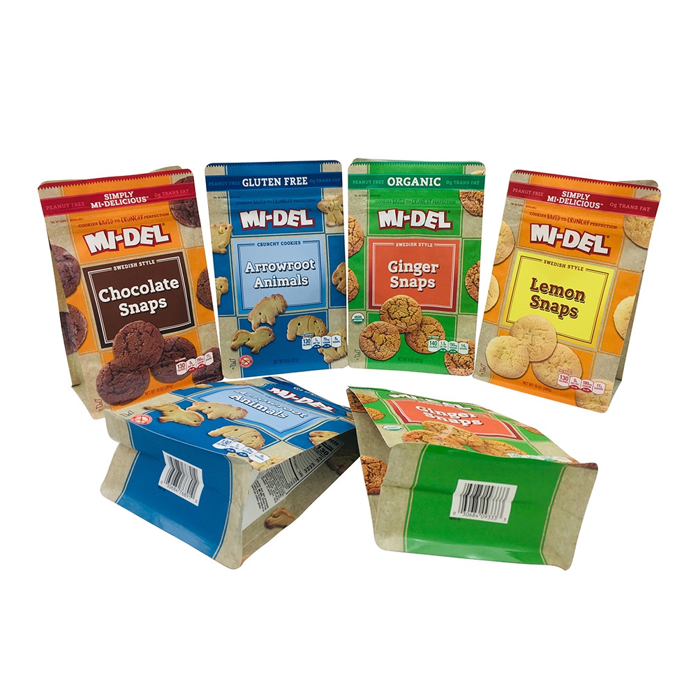 Side Gusset Stand Up Cookies Packaging Pouch
