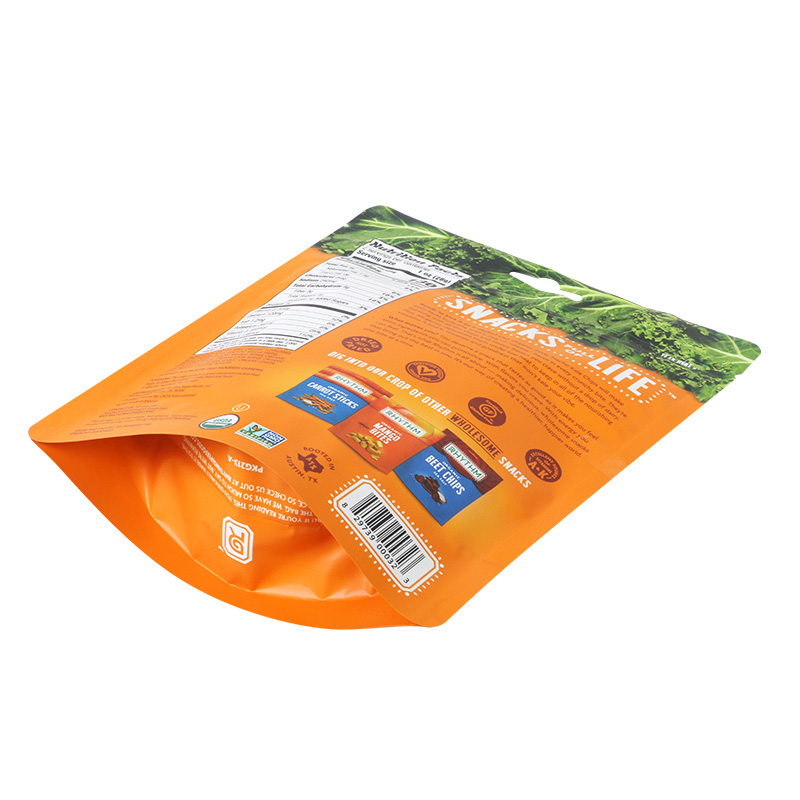 Composite Aluminum Foil Kale Chips Stand Up Bags