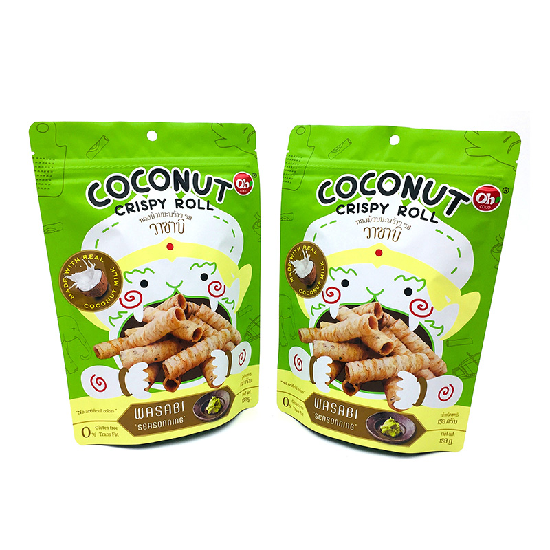 Recyclable Aluminum Foil Plated Snacks Doypack