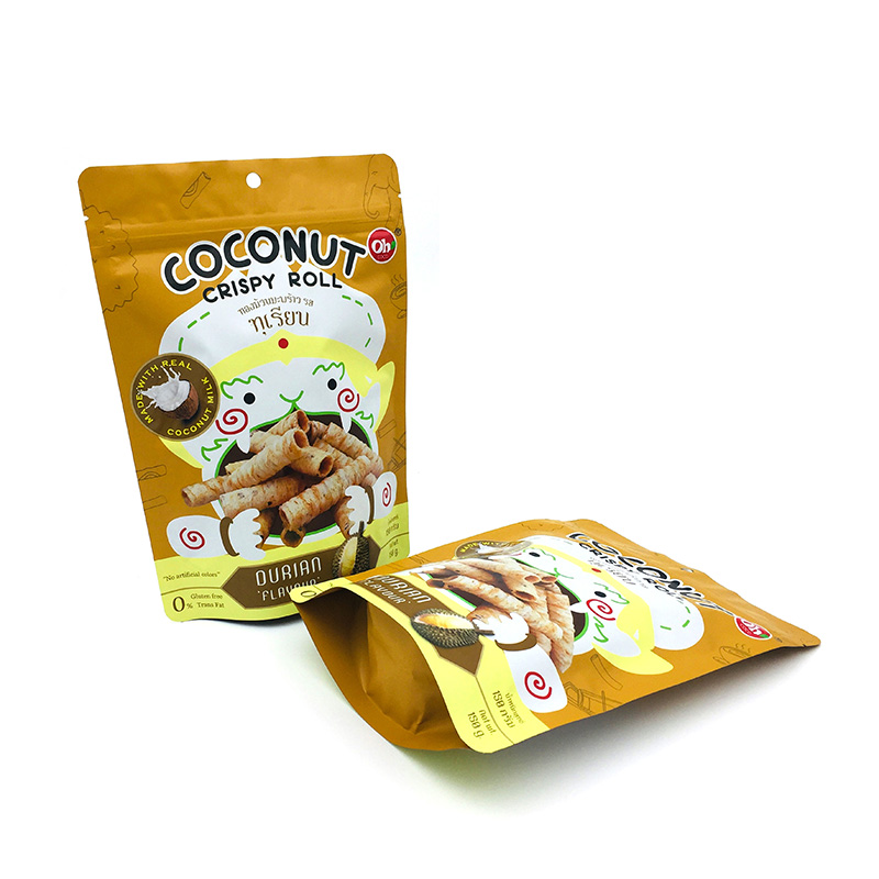 Recyclable Aluminum Foil Plated Snacks Doypack