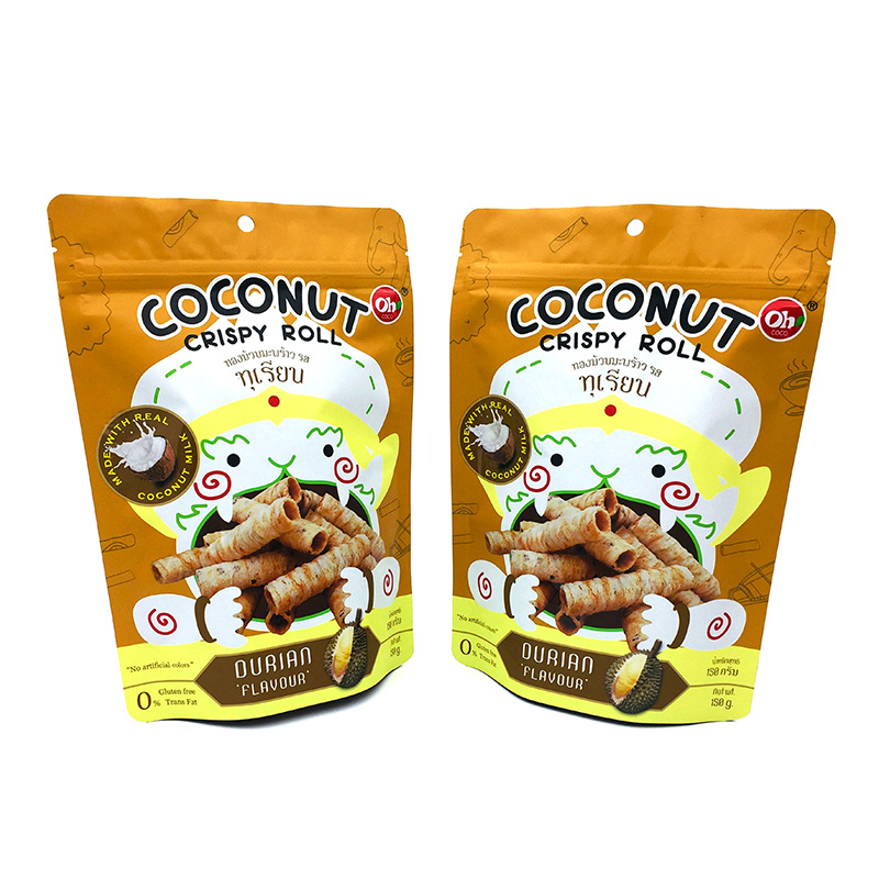 Recyclable Aluminum Foil Plated Snacks Doypack