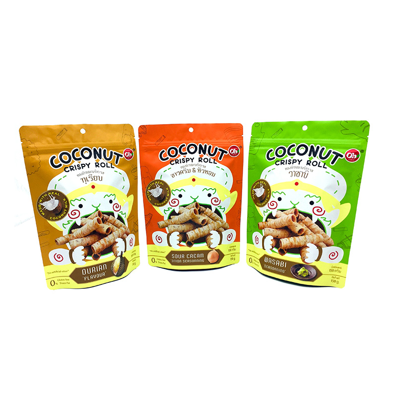 Recyclable Aluminum Foil Plated Snacks Doypack