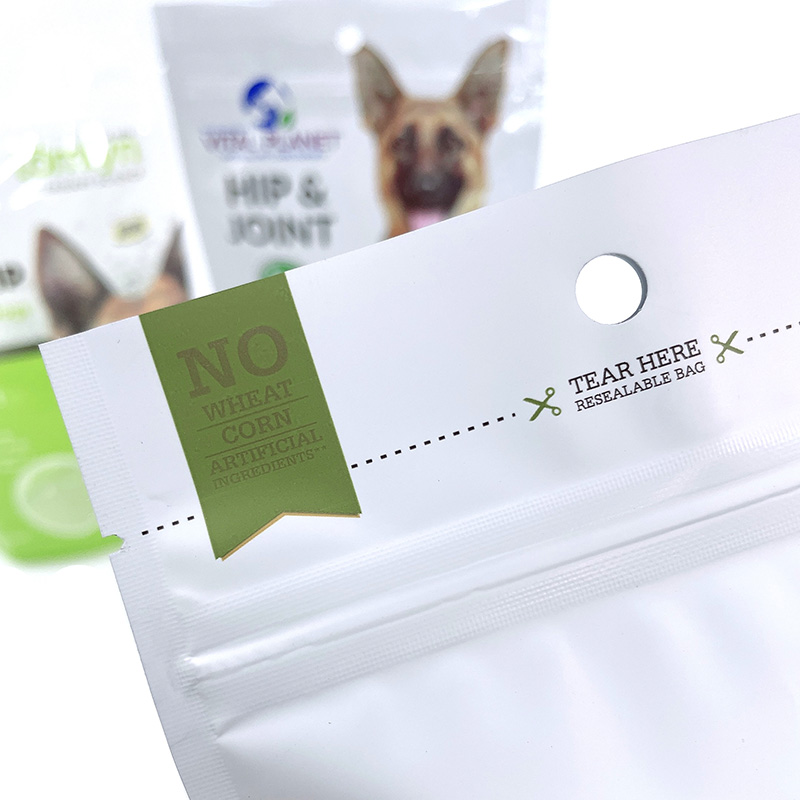 Stand Up Barrier Pouches with Resealable Zipper