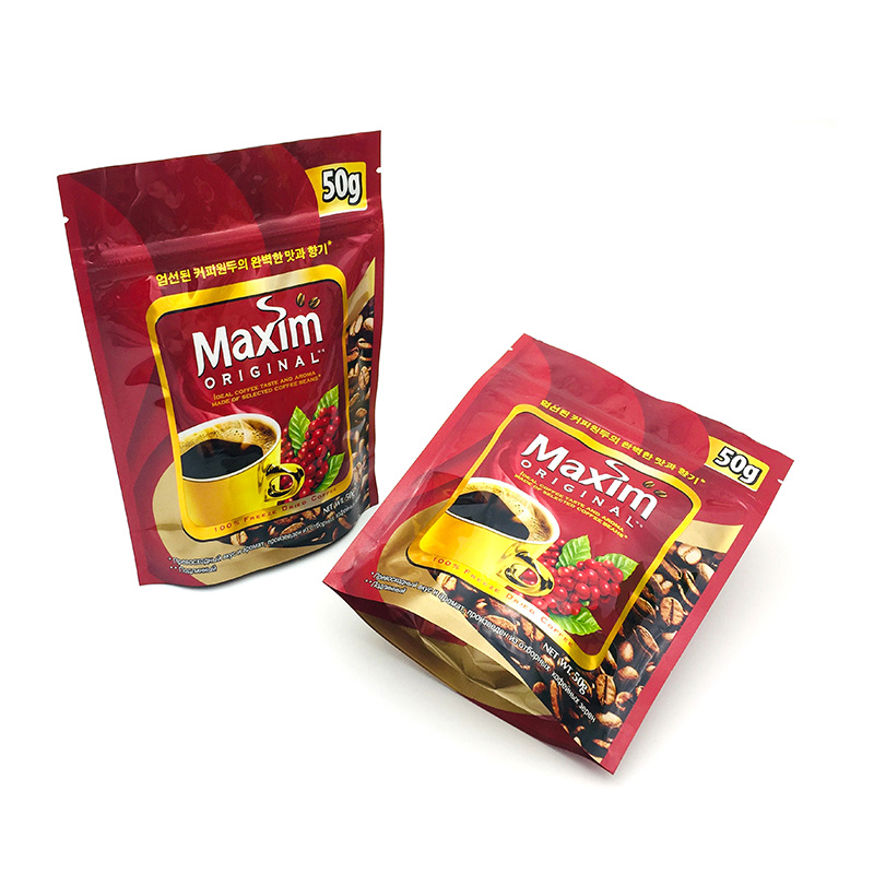 Coffee Packaging Plastic Zip Pouch Bag