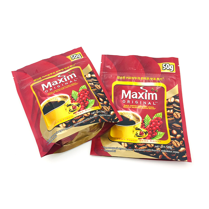 Coffee Packaging Plastic Zip Pouch Bag