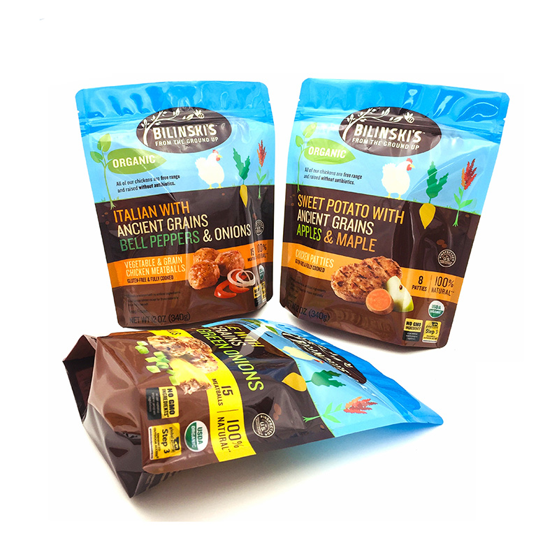 Zipper Stand Up Food Frozen Packaging Bag