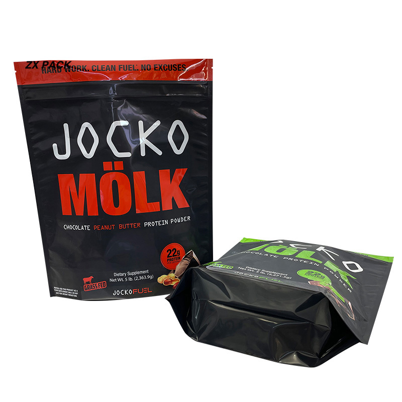 Ziplock Stand Up Pouch for Protein Powder Package