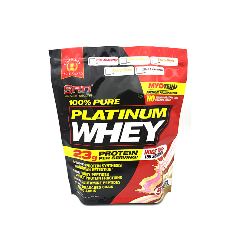 Custom Stand Up Pouch Packaging for Protein Powder
