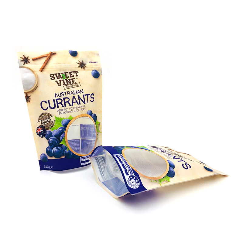 Cereal Fruits Packaging Stand Up Bag with Window