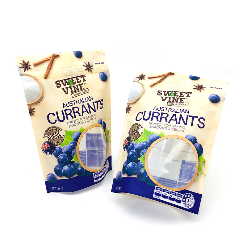 Cereal Fruits Packaging Stand Up Bag with Window