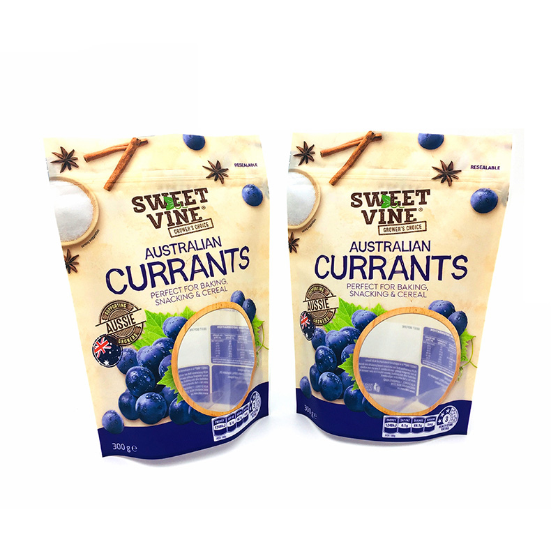 Cereal Fruits Packaging Stand Up Bag with Window