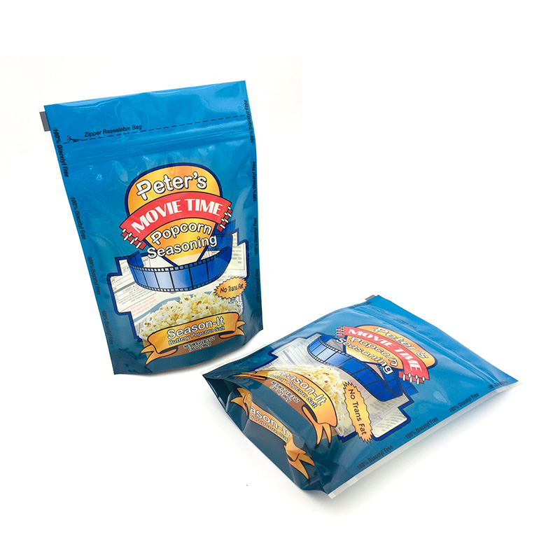 High Barrier Glossy Finish Snacks Packaging Doypack