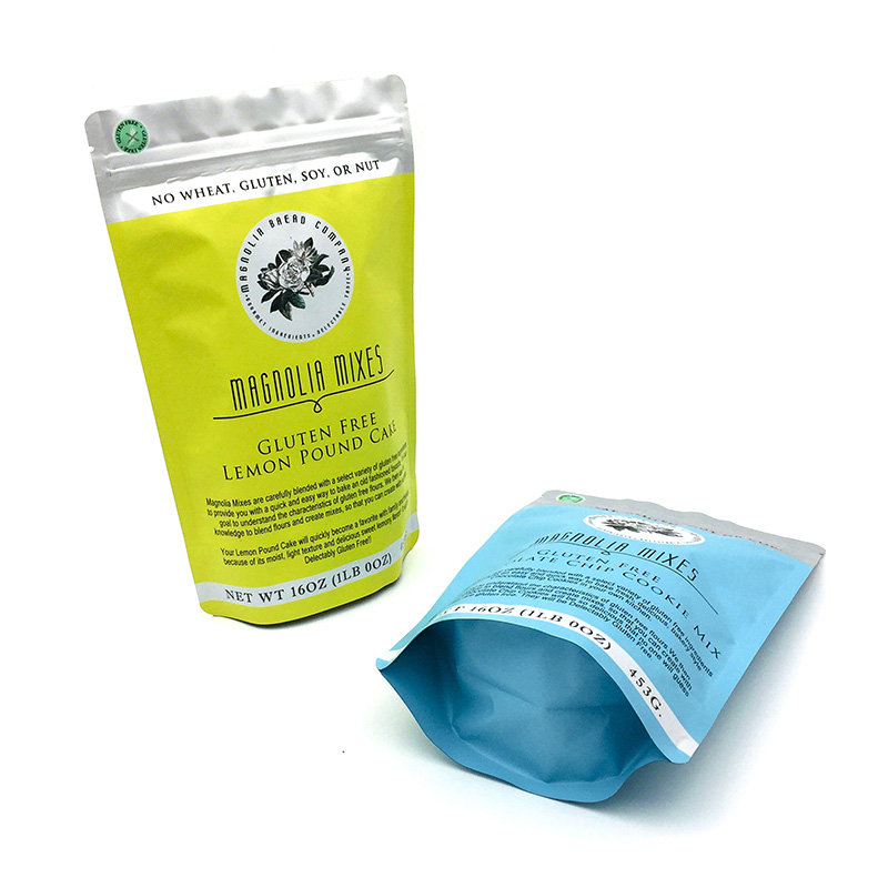 Snack Food Plastic Packaging Stand Up Ziplock Pouch