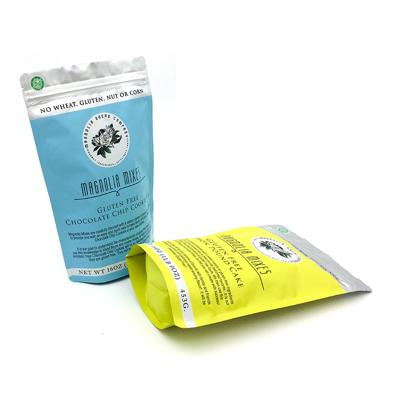 Snack Food Plastic Packaging Stand Up Ziplock Pouch