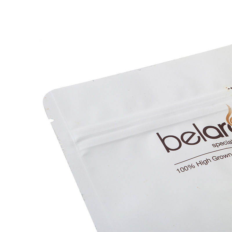 Coffee Stand Up bolsa de aluminio con válvula de cierre cremallera