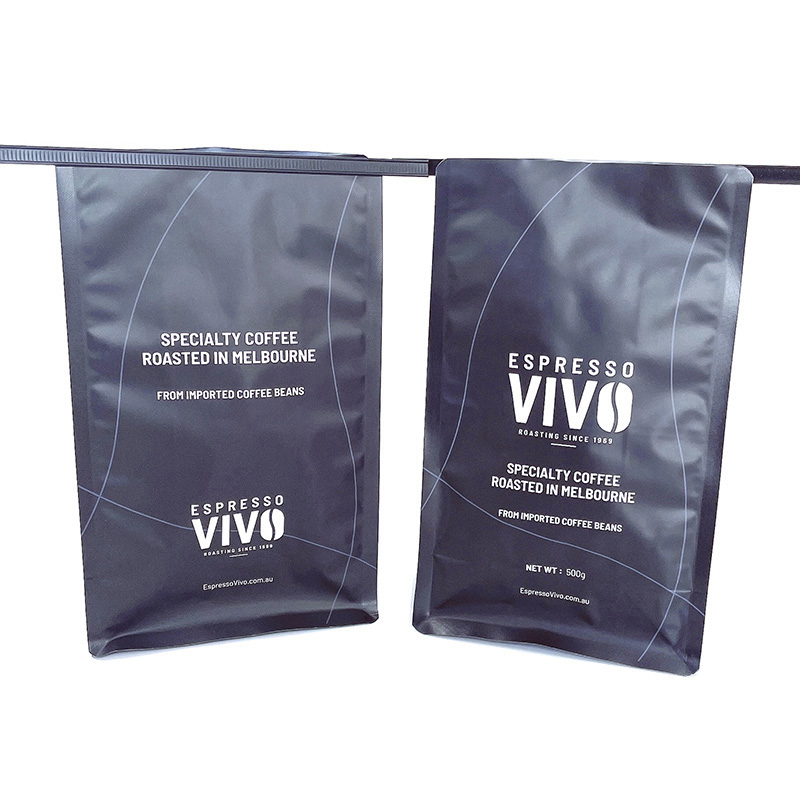 Bolsas de café de corbata de lata de Gusset lateral amigable con el medio ambiente