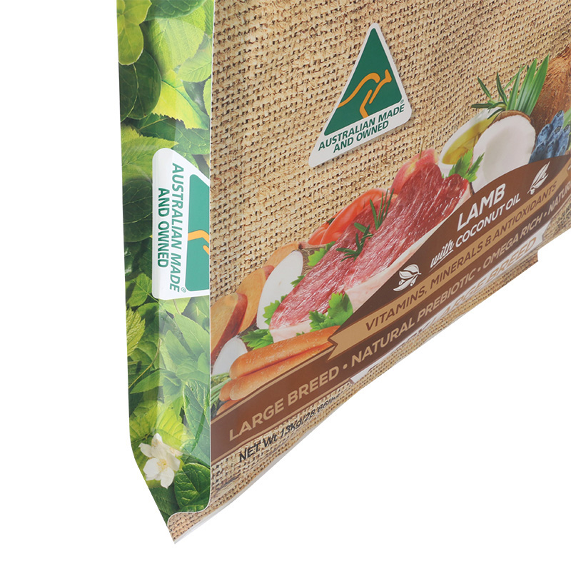 Bulky Pet Food Packaging Slider Zipper Pouch