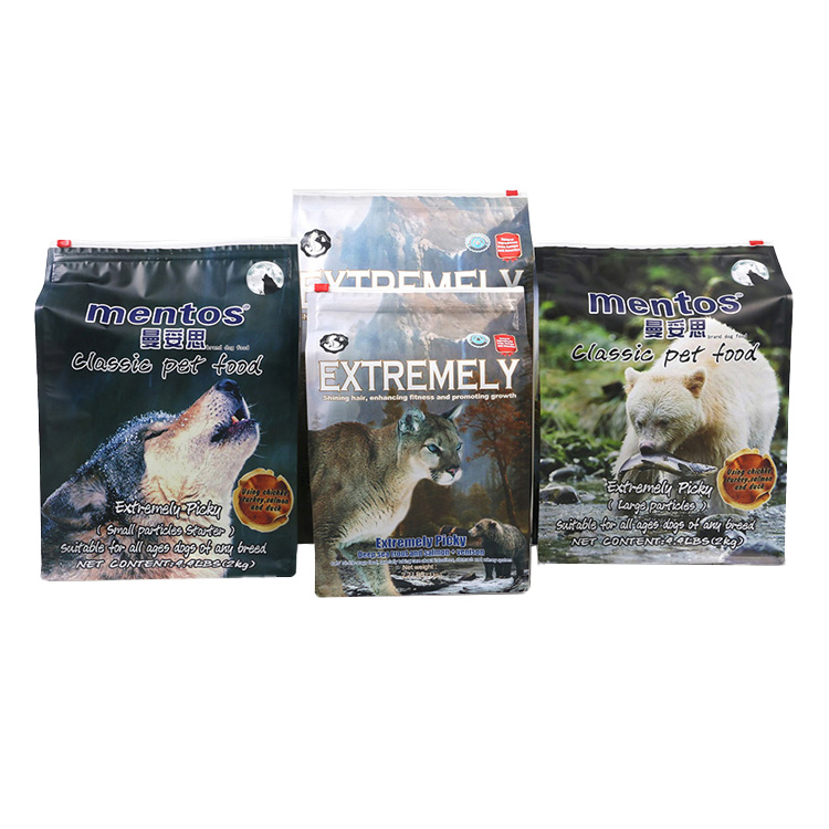 Custom Dog Food Bags with Slider Zip