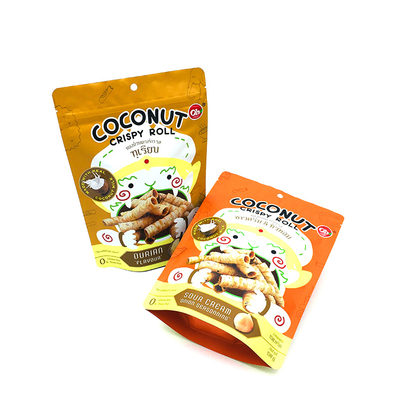 Plastic Waterproof Zipper Pouch for Food Packaging