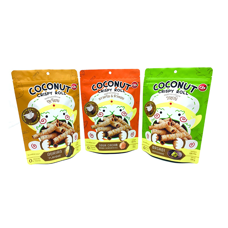 Plastic Waterproof Zipper Pouch for Food Packaging