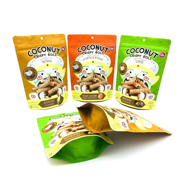 Plastic Waterproof Zipper Pouch for Food Packaging