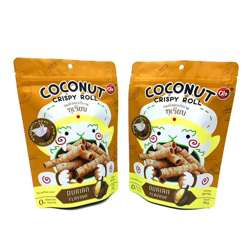 Plastic Waterproof Zipper Pouch for Food Packaging