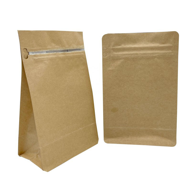 Flat Bottom Kraft Coffee Bags